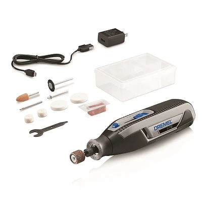 Dremel 7760-N/10 Cordless Rotary Tool, 4V Lithium-Ion, Variable Speed