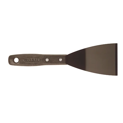 3 In. Heavy Duty Stiff Bent Chisel Blade Scraper With Polypropylene Handle