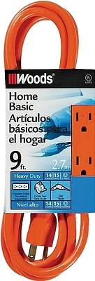 9 Ft. 14/3 Triple Outlet Extension Cord With Power Tap, Model 0872