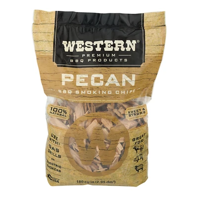Grill Smoking Chips, Pecan, 180-Cu. In.