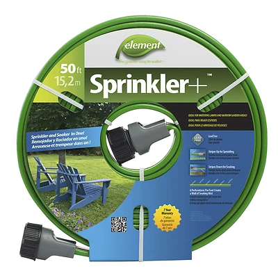 Swan ELTECV025 Sprinkler & Soaker Hose, Rubber, 25 Ft.