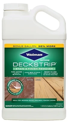 Zinsser Wolman 14446 DeckStrip Stain and Finish Remover, 1 Gallon