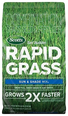 Scotts 18216 Turf Builder Rapid Grass Sun & Shade Mix, 16 Lbs.
