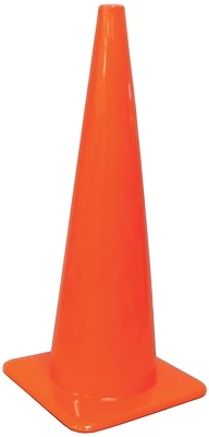 Sc-36 36 In. H Orange Traffic Safety Cone, Vinyl, High-visibility, 1 Pk