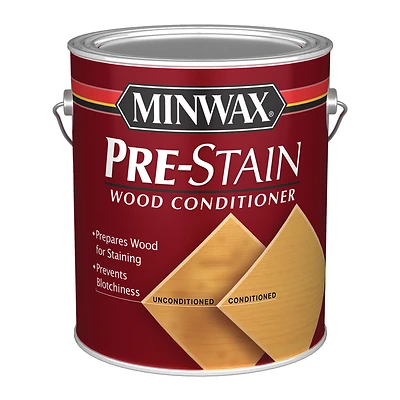 Minwax 11500000 Pre-Stain Wood Conditioner, Oil-Based, Clear, 1 Gal.