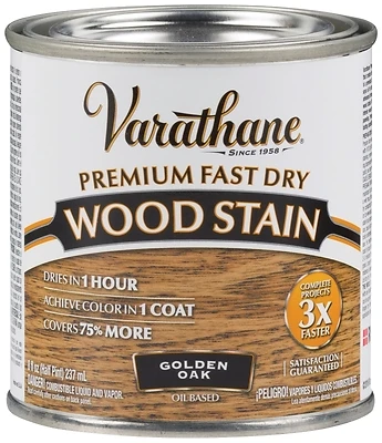 Varathane 262021 Fast Dry Interior Wood Stain, Oil-Based, Golden Oak, 1/2-Pt.
