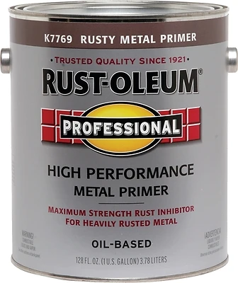 Rust-Oleum K7769402 Rusty Metal Primer, Flat Red, 1 Gallon