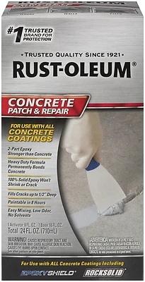 Rust-Oleum 301012 Concrete Patch and Repair Kit, Gray, 24 oz