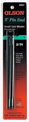 Sc40501 5 In. Regular Pin End Scroll Saw Blade 20 Tpi 6 Pk