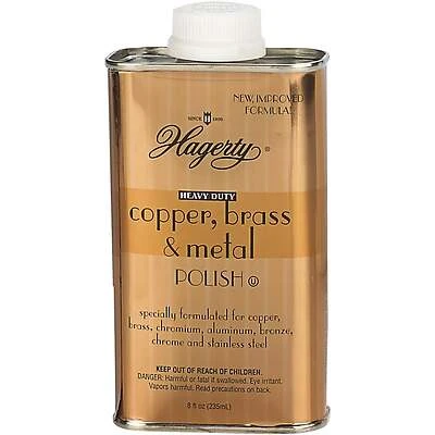8 Oz. Heavy-duty Copper, Brass And Metal Polish - No Scent Liquid Cleaner