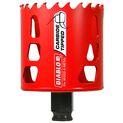 Diablo DHS2625CT Hole Saw, Carbide-Tipped, 2-5/8-In.