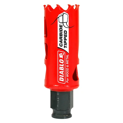 Diablo DHS1125CT Hole Saw, Carbide-Tipped, 1-1/8-In.