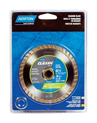 Clipper 4-1/2 Inch Diamond Turbo Rim Blade For Circular Saws