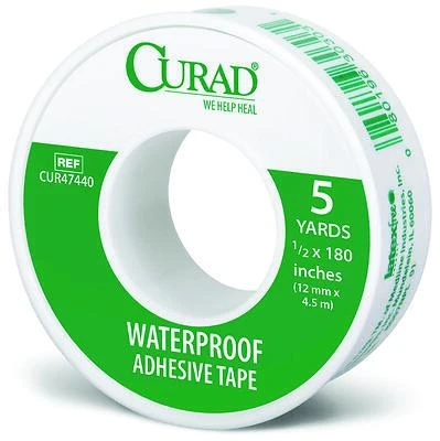 Cur47440 Waterproof Adhesive Tape, 1/2 In W X 5 Yd L, Cotton/polyethylene