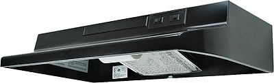 Av1306 30-inch Convertible Range Hood, 180 Cfm, 2-speed, Black Finish
