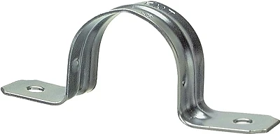 Halex 26162 3/4 In. EMT 2-Hole Steel Straps, Galvanized, 20-Pack