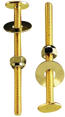 Pp23514 Toilet Bolt Set, 1/4 X 3-1/2 In, 2 Bolts With Nuts & Washers