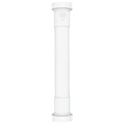 Plumb Pak PP55-12W Extension Tube, 1-1/2 In. x 12 In., Polypropylene