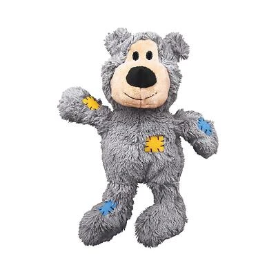Kong NKR3 Wild Knots Bear Dog Toy, Small/Medium, Assorted Colors