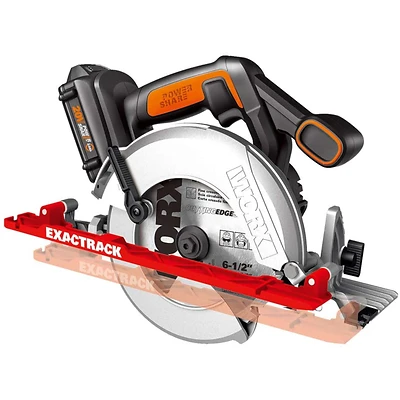Wx530l 20v Cordless Circular Saw Kit With Battery And Charger, 6-1/2 In Blade