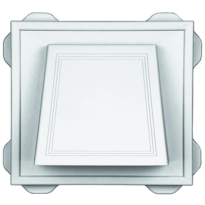 140016774001 White Hooded Ventilator, 4 Inch Vent Hole, Side Wall Mounting