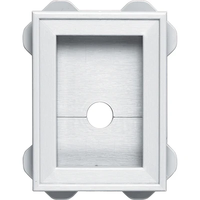 130030003001 White Mounting Block, 6-3/4 In L X 5 In W