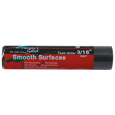 Rc 227 Foam Paint Roller Cover, 9 In. W X 3/16 In. Thick Nap, 1 Pk