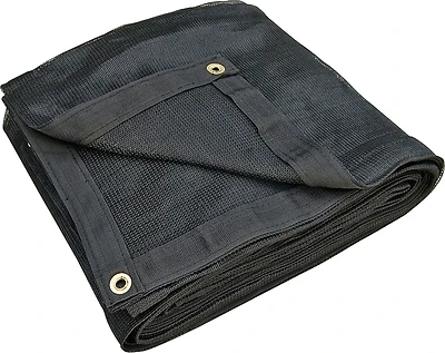 742718 Heavy Duty Mesh Tarpaulin, 10 Ft L X 8 Ft W, Black Polypropylene