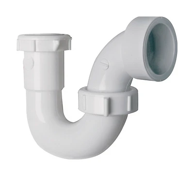 Plumb Pak PP950W Plastic S-Trap, 1-1/2 In., White