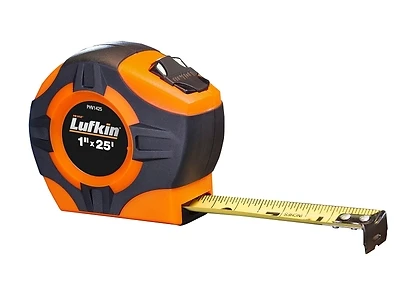 Phv1425dn 25 Ft Tape Measure, 1 In Wide Steel Blade, Orange Abs Case