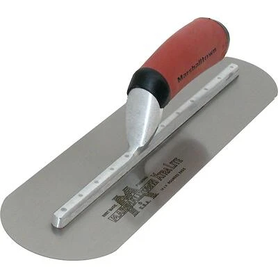 Mxs81frd Finishing Trowel, 18 In L X 4 In W, Spring Steel Blade, Curved Handle
