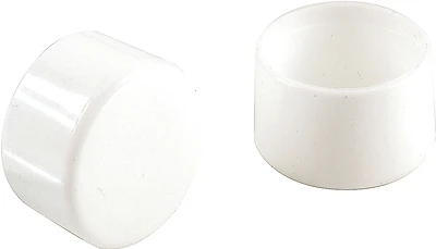 Shepherd Hardware 9745 White Plastic Leg Tips, 1-1/4 In., 4 Count