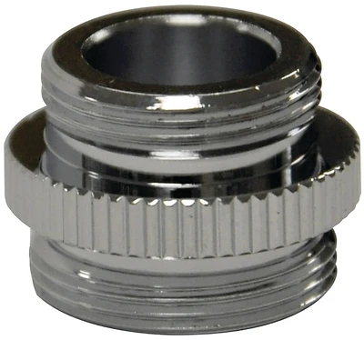 10516 Chrome Dishwasher Aerator Adapter 3/8-18 Ipsm X 55/64-27 Male Thread