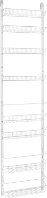 ClosetMaid 123300 Wall and Door Rack, Metal, White, 18 In.