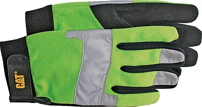 Cat CAT012214J High-Visibility Utility Gloves, Jumbo, Synthetic Leather