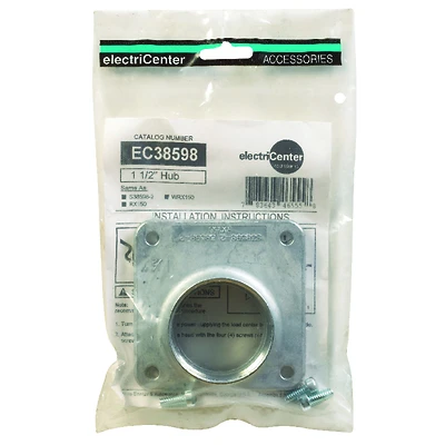 Ec38598 1-1/2 In. Aluminum Conduit Hub For Meter Sockets