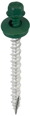 #9 X 2 In. Washered Forest Green Metal To Wood Screws (250 Ct.)