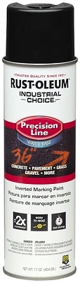 Rust-Oleum 1875838 Inverted Marking Spray Paint, Black, 17 Oz