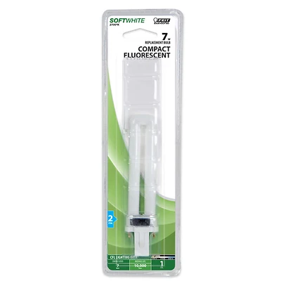 Feit Electric BPPL7 Compact Fluorescent Bulb, 7W, G23 Base
