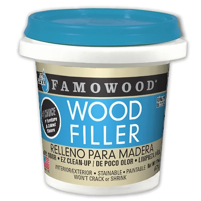 Famowood 40042134 Latex Wood Filler, Red Oak, 0.25 Pint