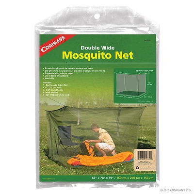 Coghlan's 9765 Double Wide Mosquito Net, Olive Green, 63x78x59 In