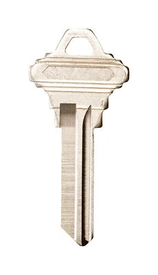 35-100c Nickel-plated Brass Key Blank, 5-pin Sc1, Single Sided, 50 Pk