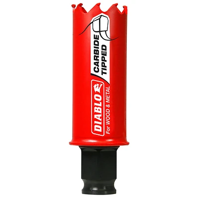 Diablo DHS1063CT Hole Saw, Carbide-Tipped, 1-1/16-In.