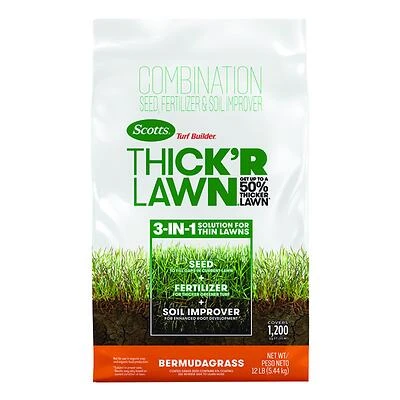 Turf Builder Thick'R Lawn Bermudagrass, 12 Lbs., Covers 1,200 Sq. Ft.