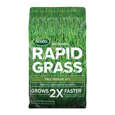 Scotts 18222 Turf Builder Rapid Grass Tall Fescue Mix, 5.6 Lbs.