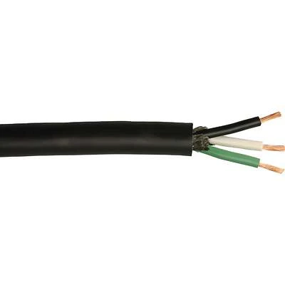 233860408 250 Ft. 16/3 Sjew Round Service Cord, Black, Ul Listed