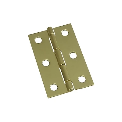 2-1/2 In. X 1-9/16 In. Solid Brass Decorative Hinge, Model N211318, Screws Included