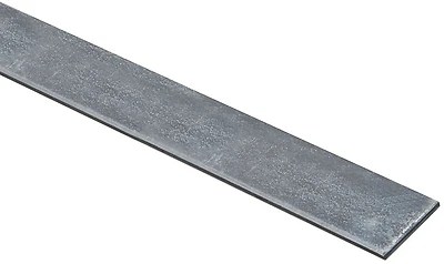 Solid Flat Bar, Galvanized Steel, 1-1/4 x 48 In.