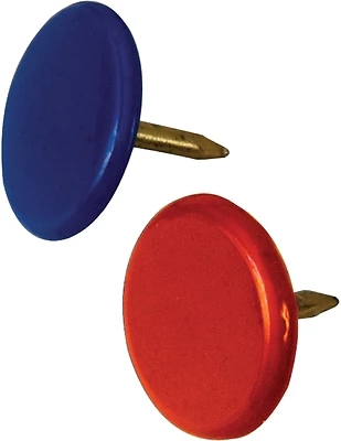Hillman 122677 Thumb Tacks, Steel, Assorted Colors, 40-Pack