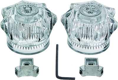 Danco 88172 Faucet Handle Set, Acrylic, 3-Prong Universal, Mobile Home/RV